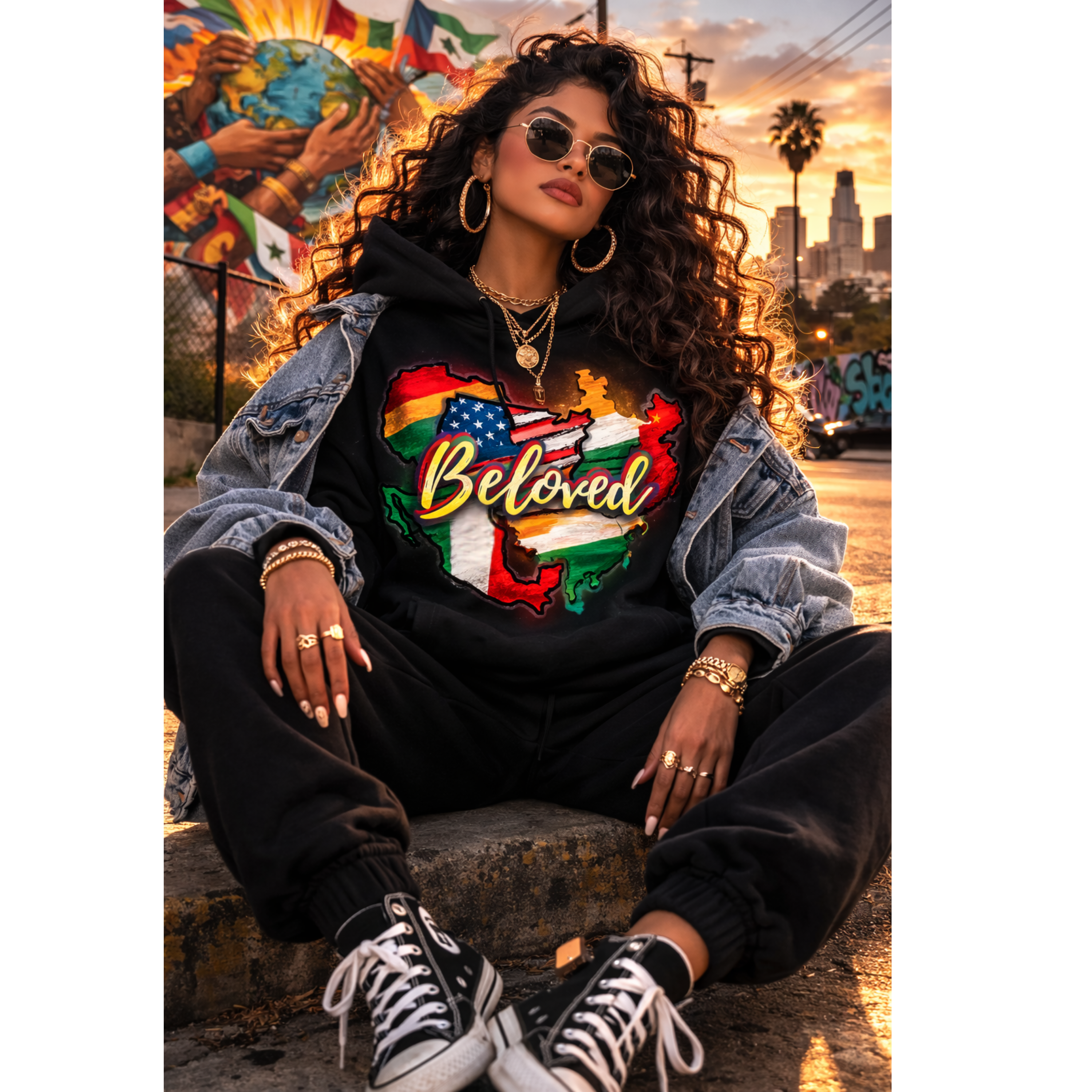 ALL NATIONS VIBE UNISEX T-SHIRT/HOODIE